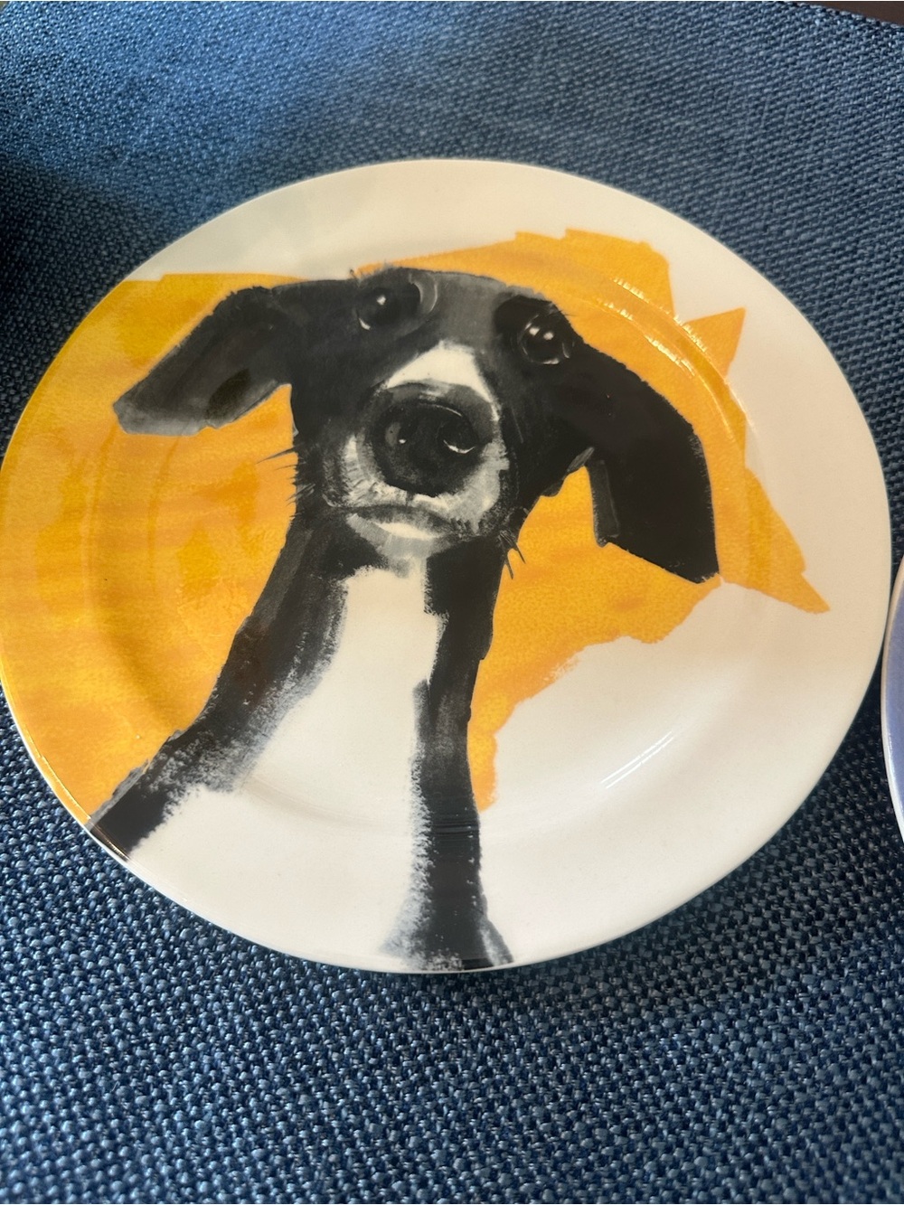Anthropologie Sally Muir Dog-a-Day Dessert Plates (2) - Picture 2 of 5